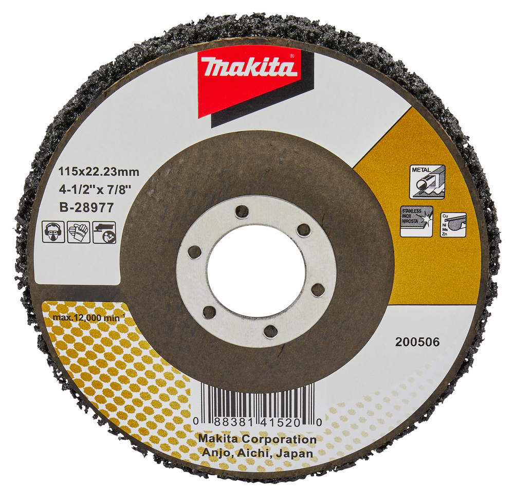 DISCO FIBRA MAKITA 115MM B-28977